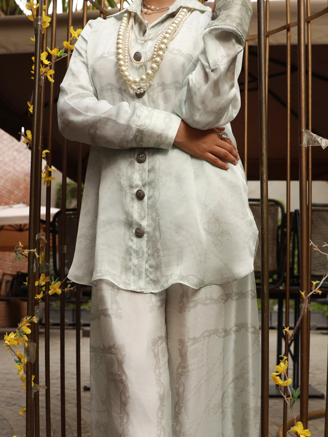 GREY SATIN 2PC STITCHED | AL-2PS-LKS-US-846/S LK-846A - Image 3