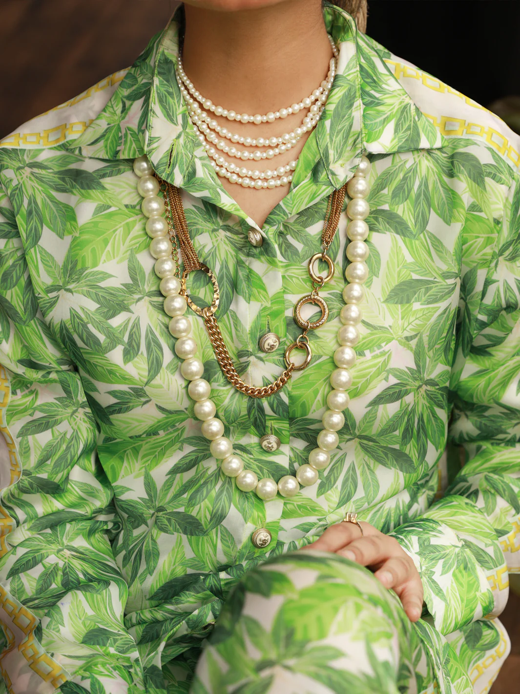 GREEN SATIN 2PC STITCHED | AL-2PS-LKS-US-847/S LK-847A - Image 2