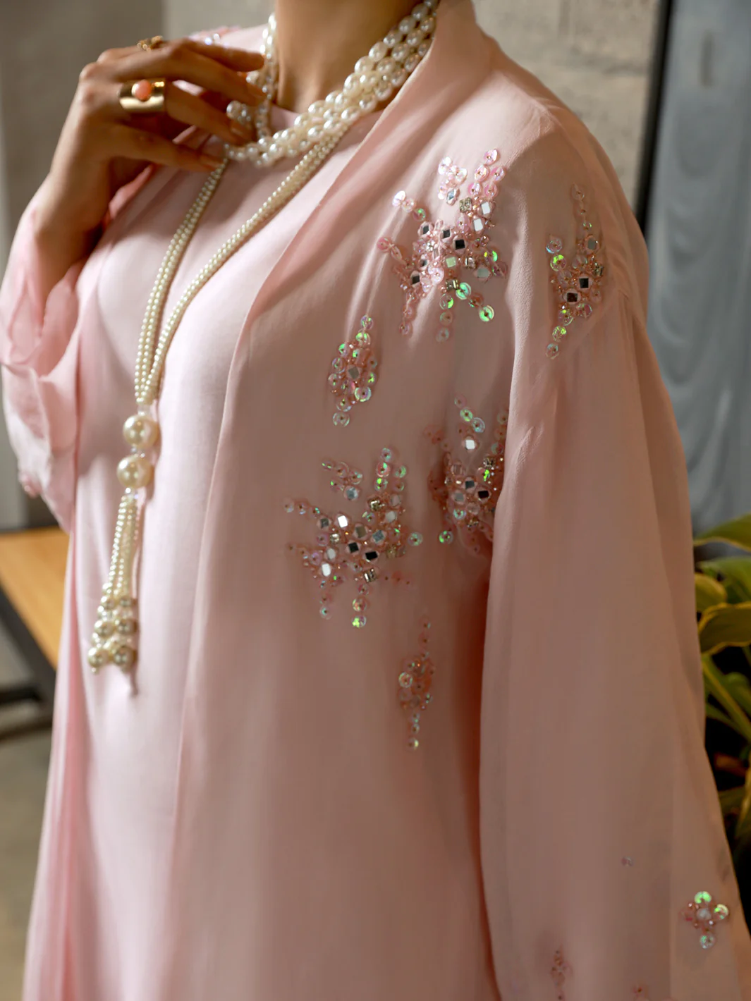 PINK GEORGETTE 2PC STITCHED | AL-2PS-LS-US-335/AM-2490A - Image 4