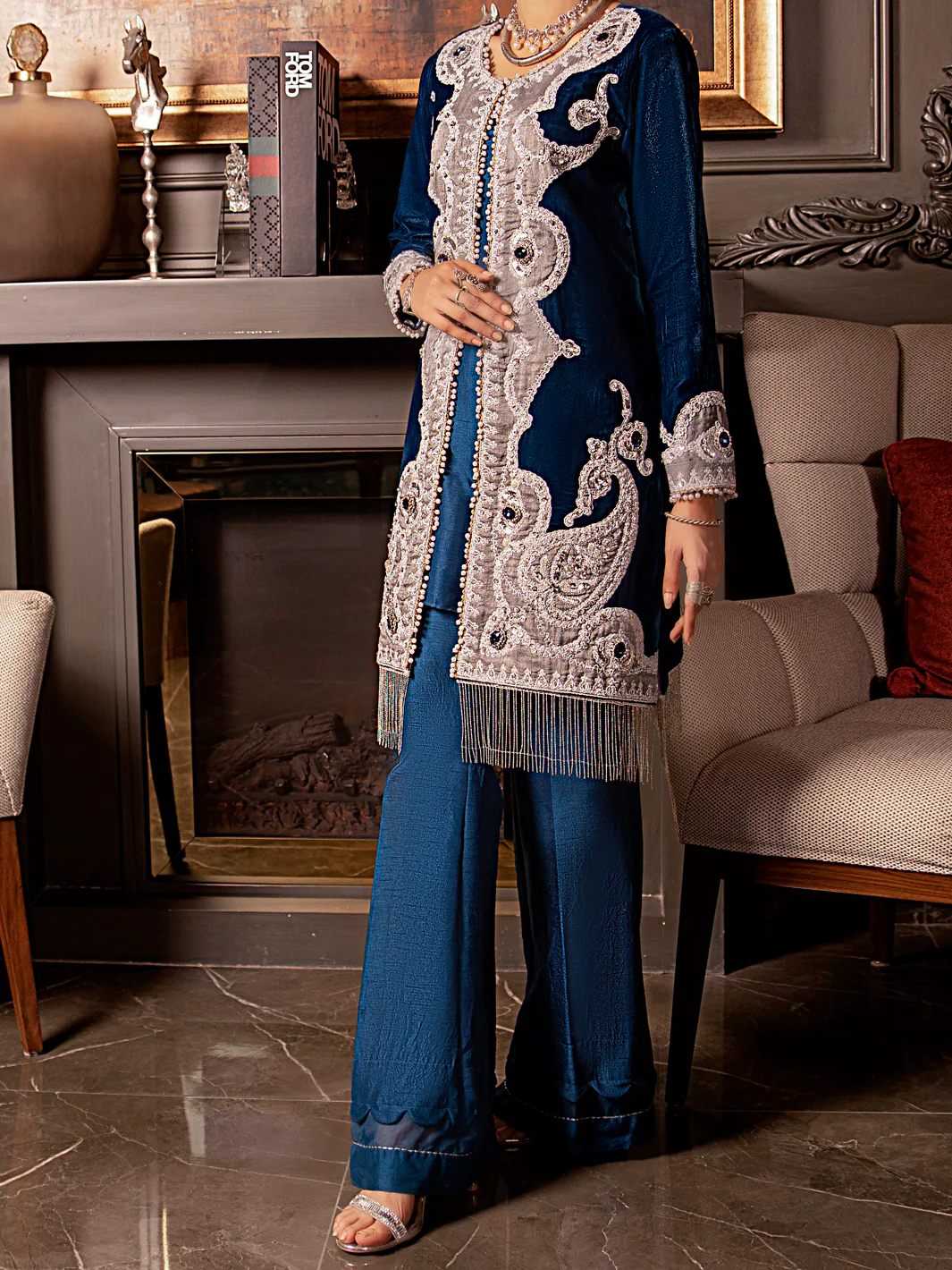 ROYAL BLUE 2PC STITCHED | AL-2PS-LS-US-339/AM-2452A - Image 2