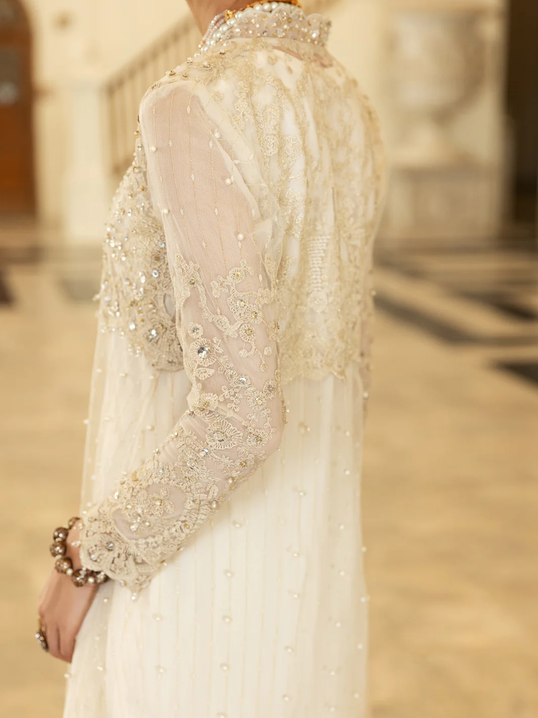 OFF WHITE NET 2PC STITCHED | AL-2PS-LS-US-352/CFL-055A - Image 2