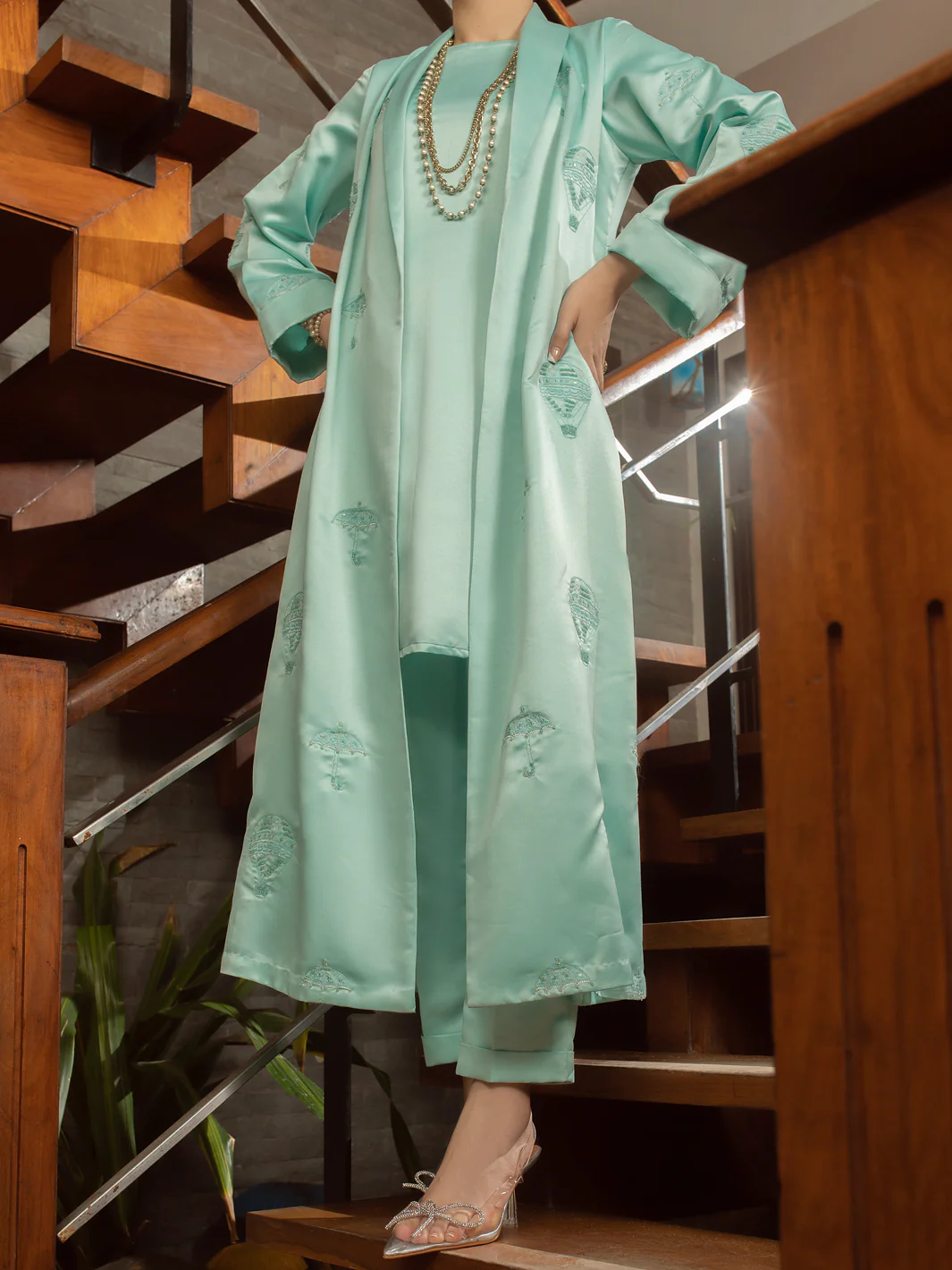 FEROZI SATIN 2PC STITCHED | AL-2PS-LS-US-364/AM-2586C
