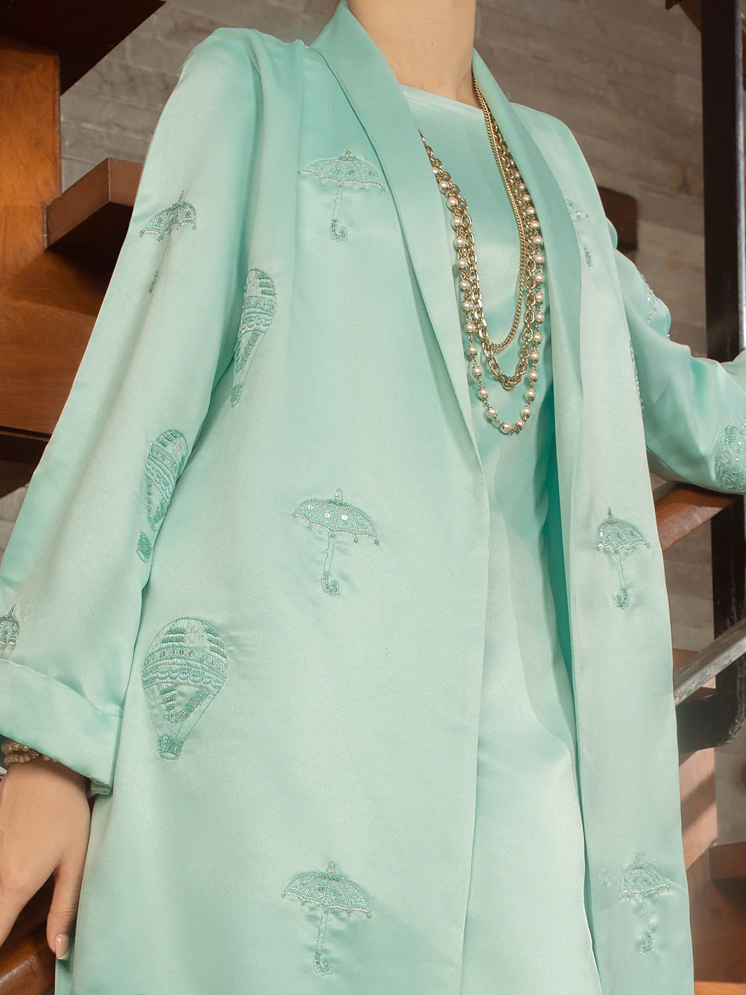 FEROZI SATIN 2PC STITCHED | AL-2PS-LS-US-364/AM-2586C - Image 4