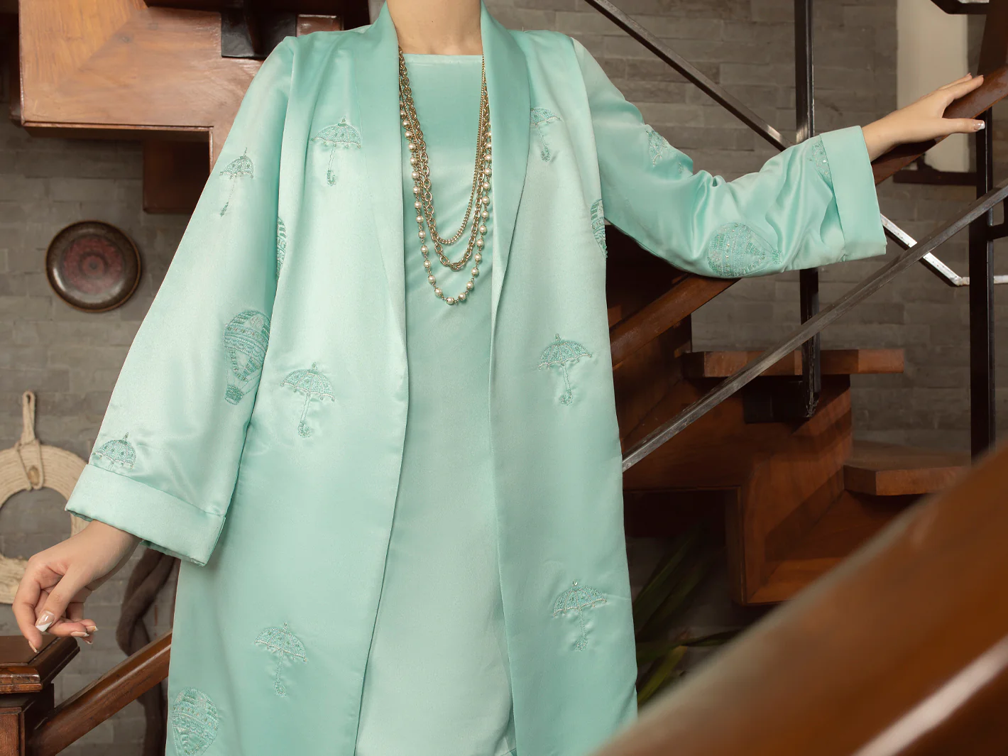 FEROZI SATIN 2PC STITCHED | AL-2PS-LS-US-364/AM-2586C - Image 7