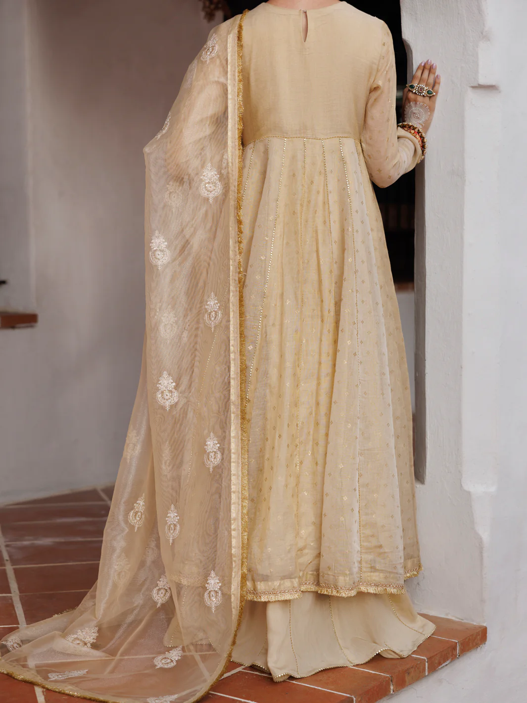 GOLD MESURI NET 3PC STITCHED | AL-3PS-LS-491/AM-3012A - Image 2