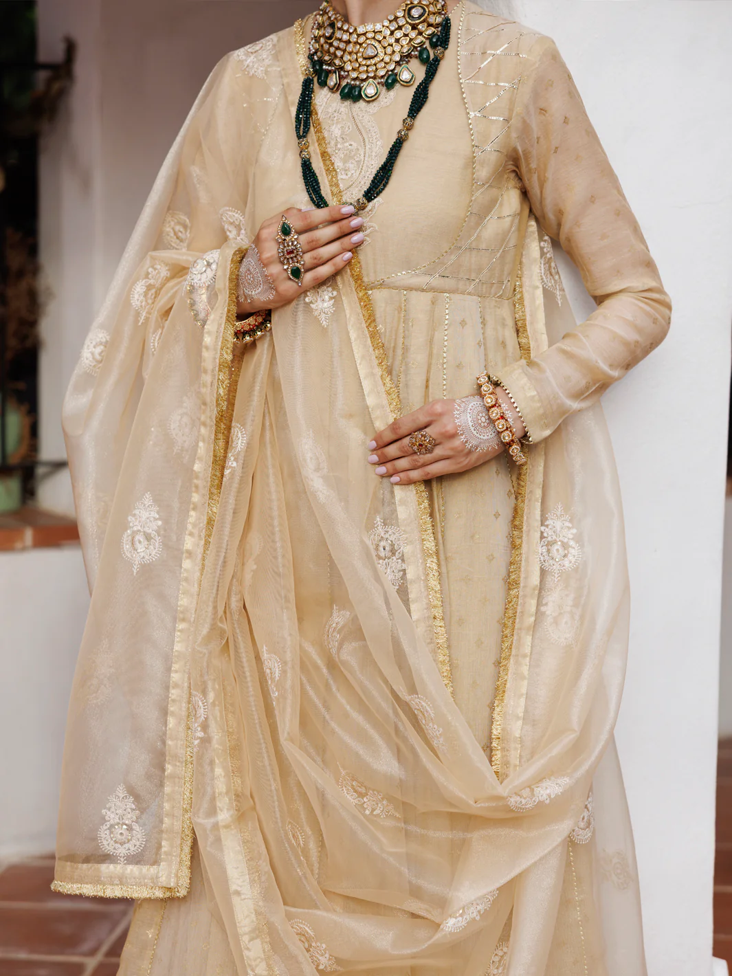 GOLD MESURI NET 3PC STITCHED | AL-3PS-LS-491/AM-3012A - Image 3