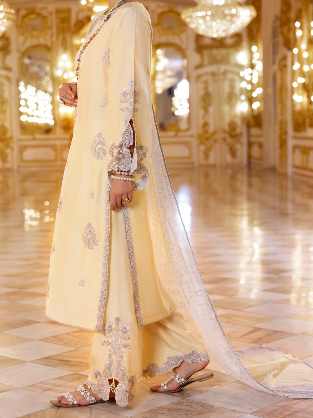 LEMON SHEESHA SILK 3PC STITCHED | AL-3PS-LS-503/AM-3001F - Image 3