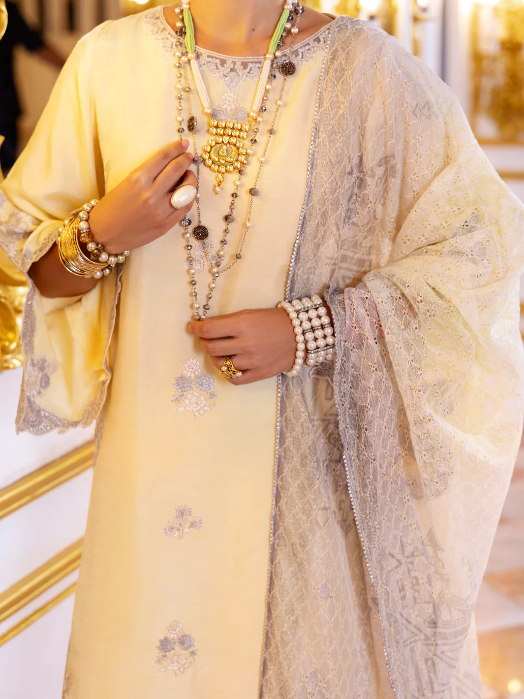 LEMON SHEESHA SILK 3PC STITCHED | AL-3PS-LS-503/AM-3001F - Image 5