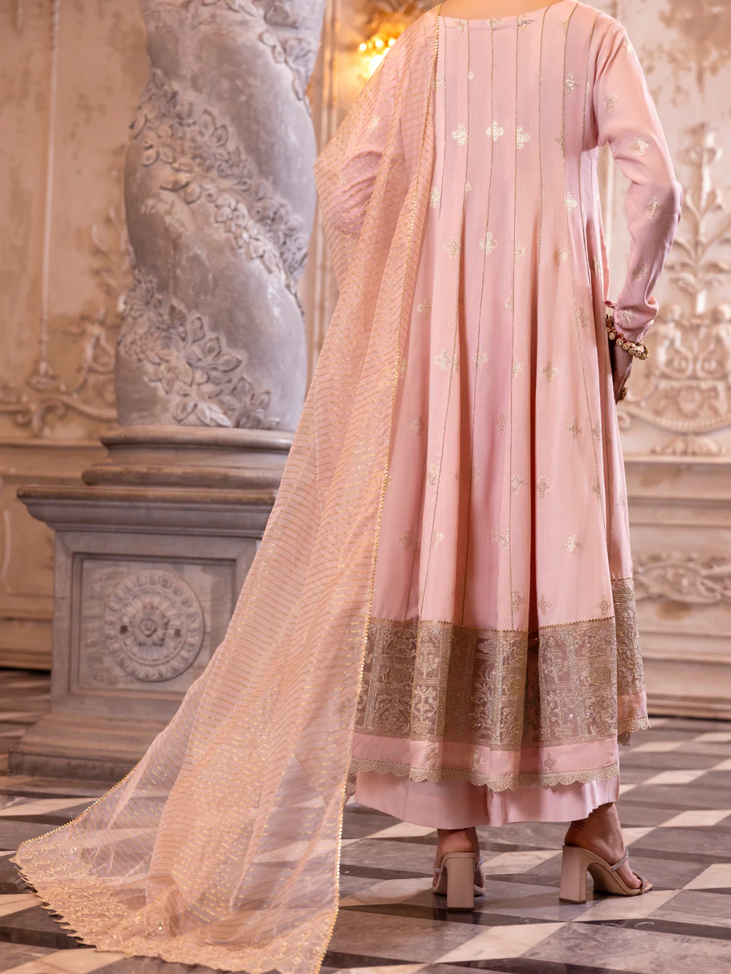 LIGHT PINK VISCOSE LUREX 3PC STITCHED | AL-3PS-LS-513/AM-3139A - Image 2