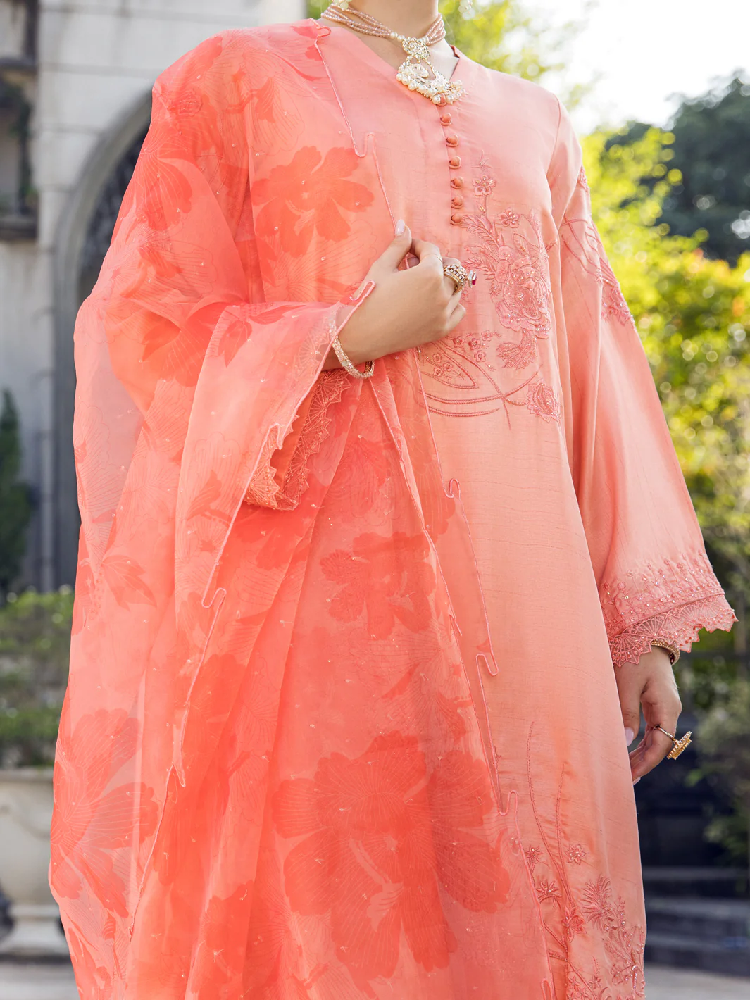 PEACH DOLLA SILK 3PC STITCHED | AL-3PS-LS-US-397/AM-2410A - Image 3