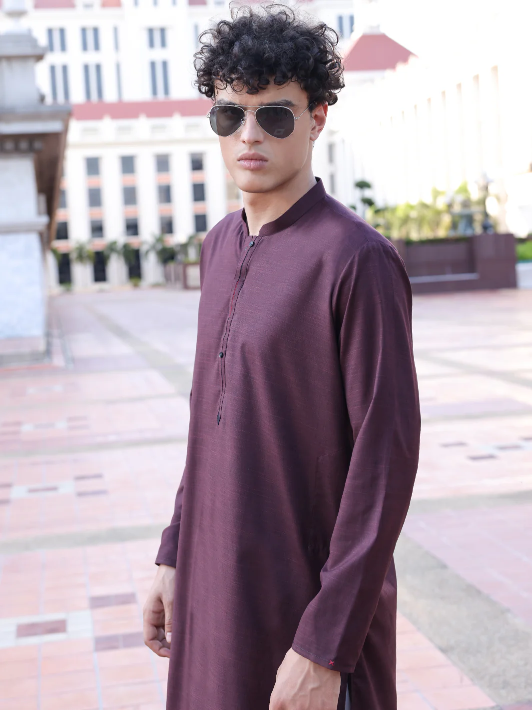 MAROON KURTA | AL-K-1141/AM-6123E - Image 3
