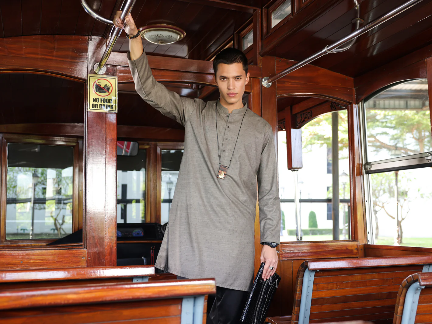 BROWN KURTA | AL-K-1150/AM-6123A - Image 4