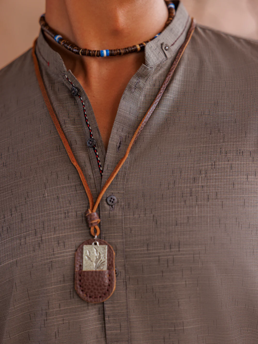 BROWN KURTA | AL-K-1151/AM-6123-A1 - Image 3