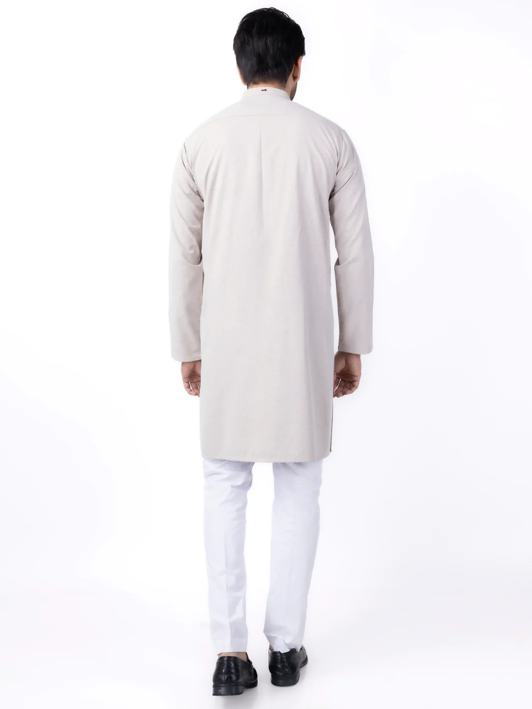 SAND BROWN BLENDED KURTA | AL-K-1152/AM-2145D - Image 3