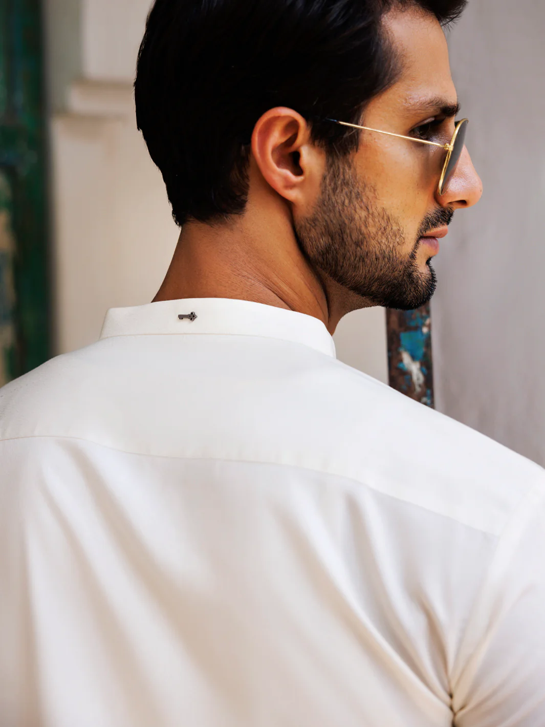 OFF WHITE BLENDED KURTA | AL-K-1168A/AM-6207A - Image 4