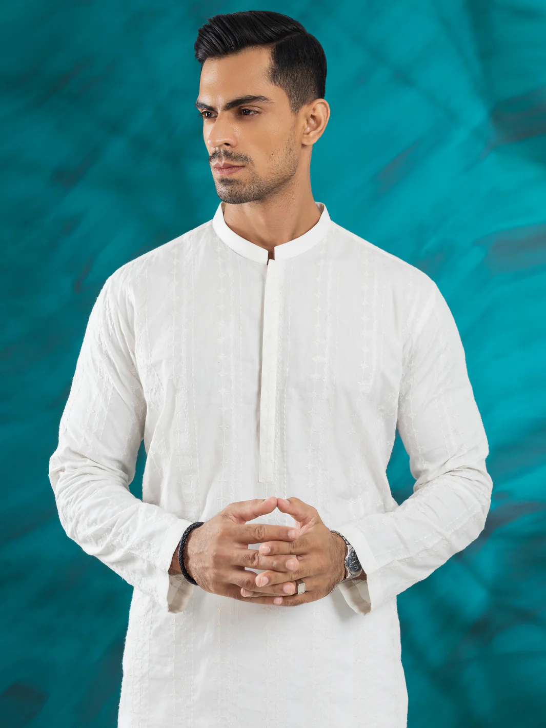 WHITE KURTA | AL-K-1171A/AM-6233-AS - Image 2