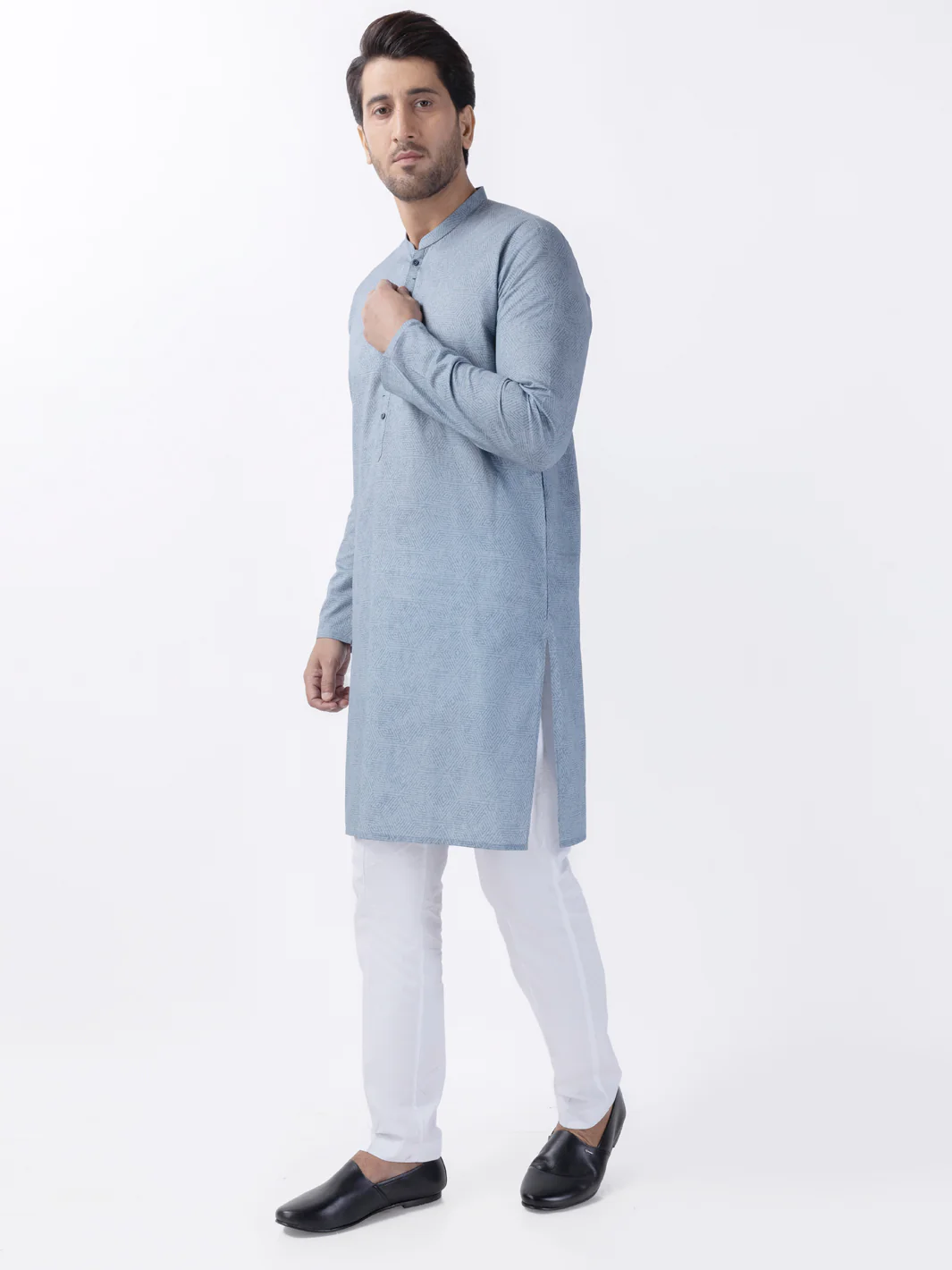 LIGHT BROWN COTTON KURTA | AL-K-1183/AM-6235B