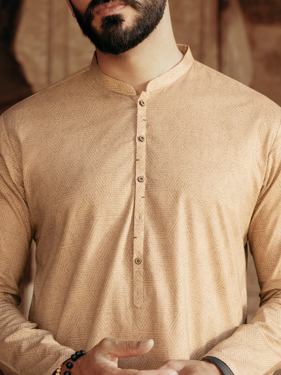 BLUE COTTON KURTA | AL-K-1184/AM-6235C - Image 2