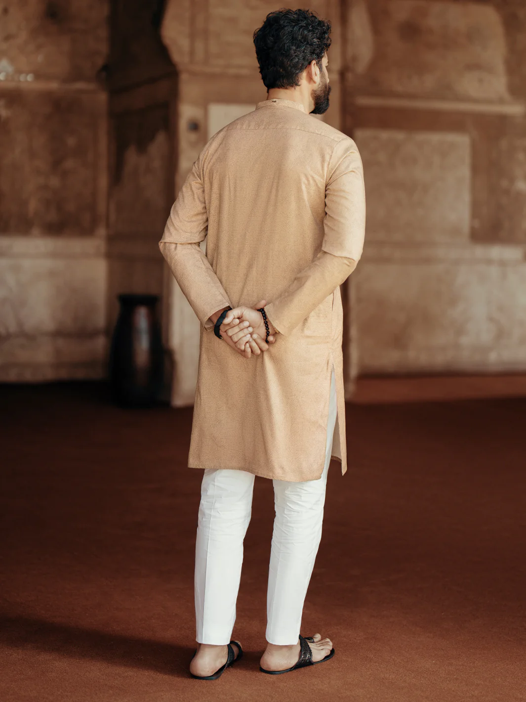 BLUE COTTON KURTA | AL-K-1184/AM-6235C - Image 5