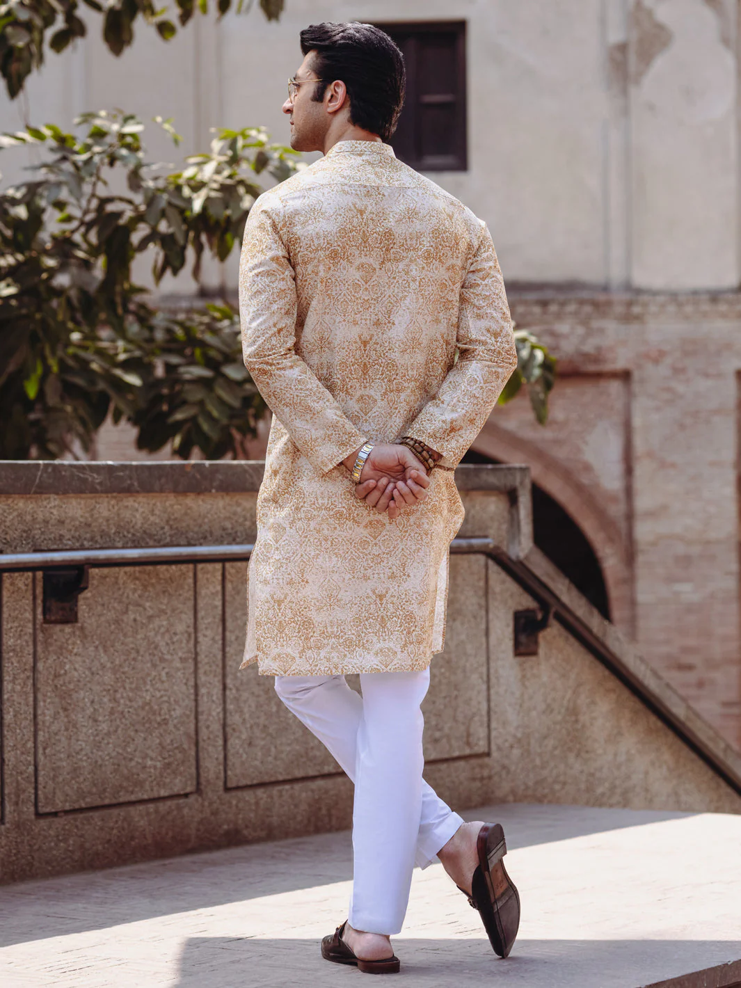 MUSTARD COTTON KURTA | AL-K-1187/AM-6310B - Image 2
