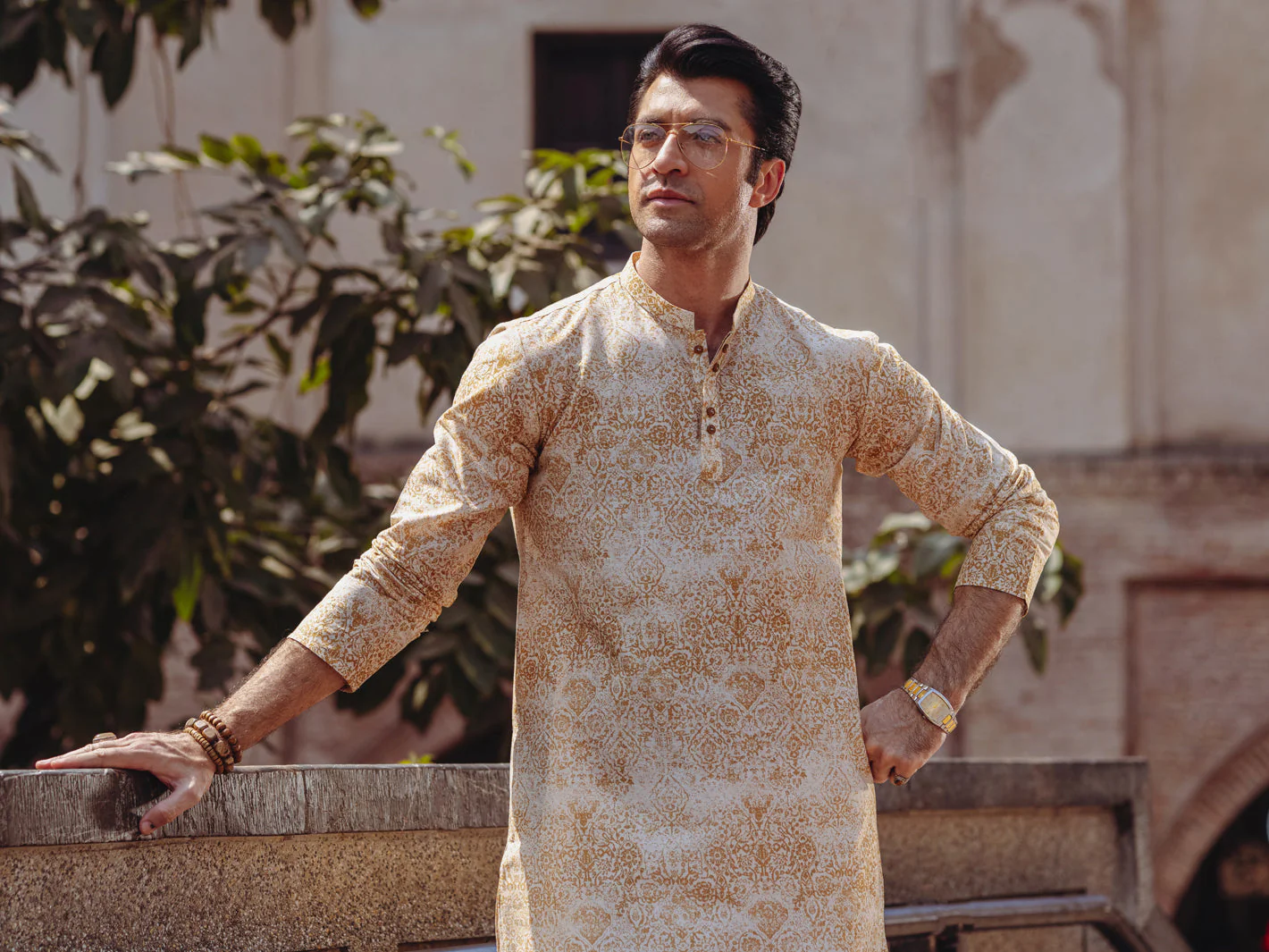 MUSTARD COTTON KURTA | AL-K-1187/AM-6310B - Image 5