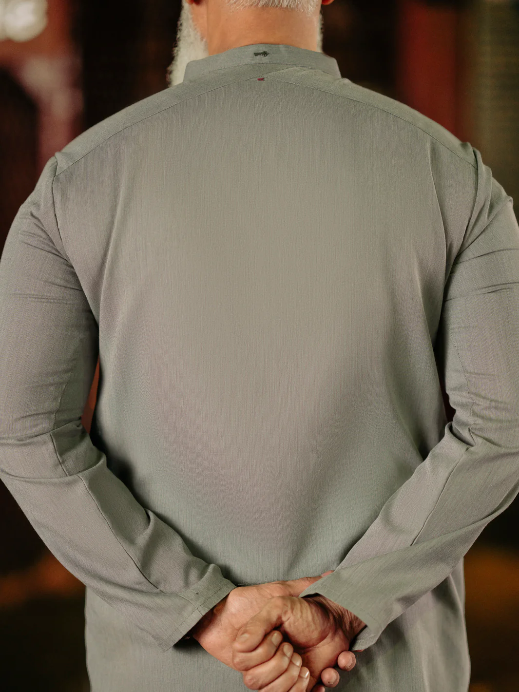 GREY BLENDED KURTA | AL-K-1217/AM-6274A - Image 3