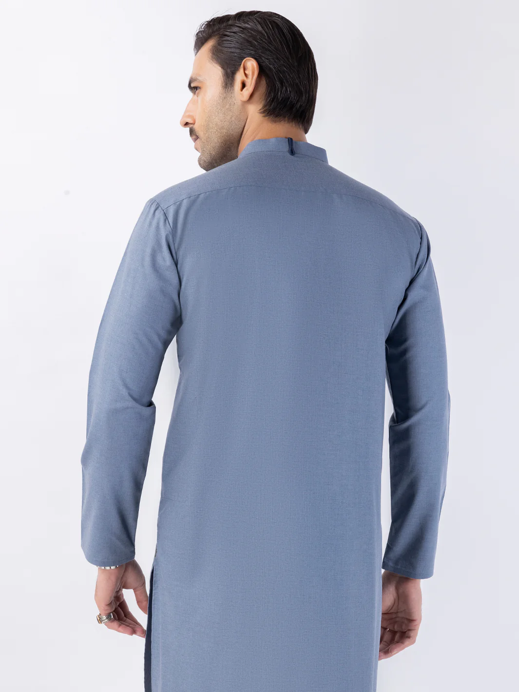 GREY BLENDED KURTA | AL-K-1222/AM-6194B - Image 3