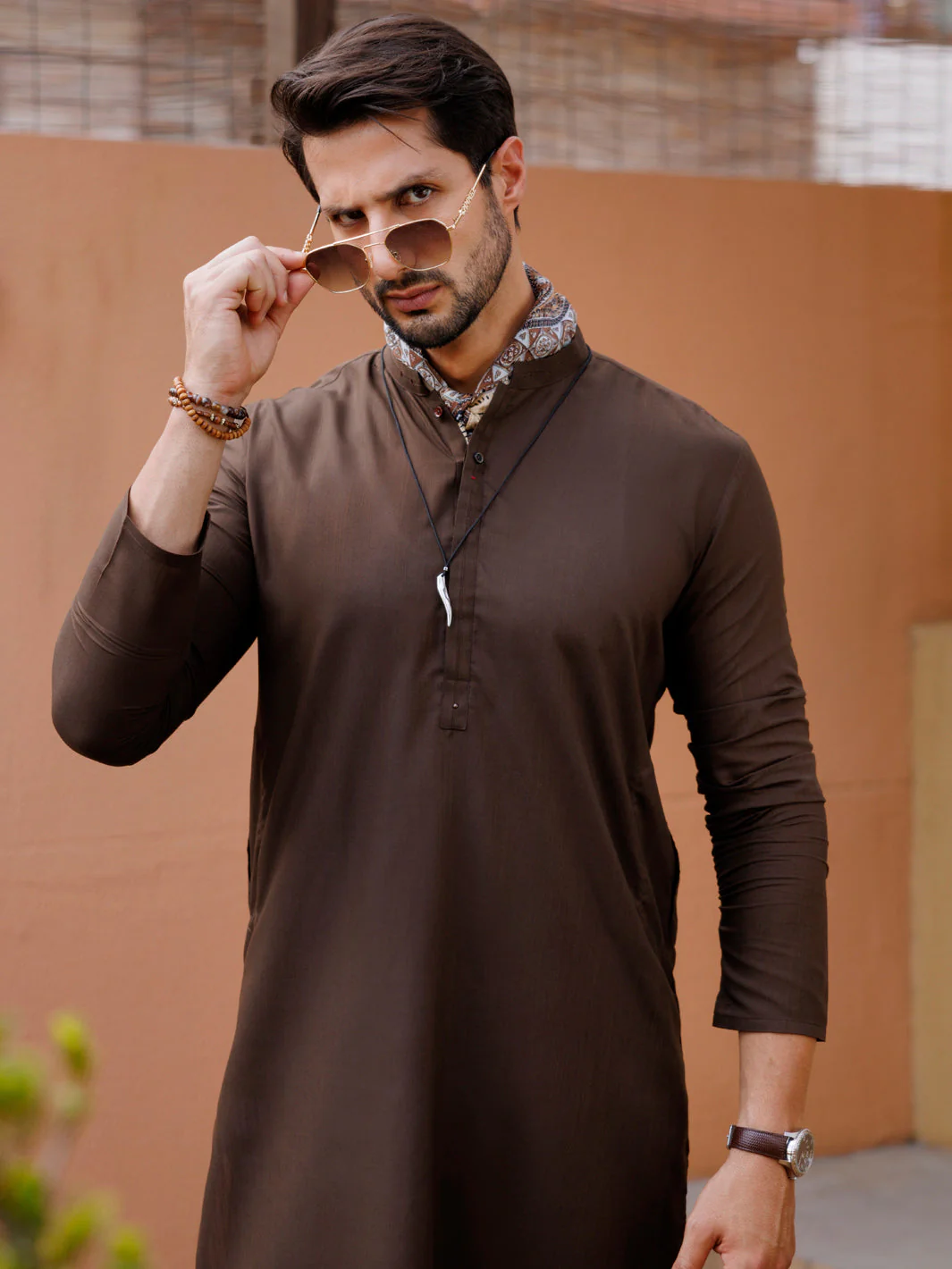 GREEN BLENDED KURTA | AL-K-1227/AM-6217D - Image 2