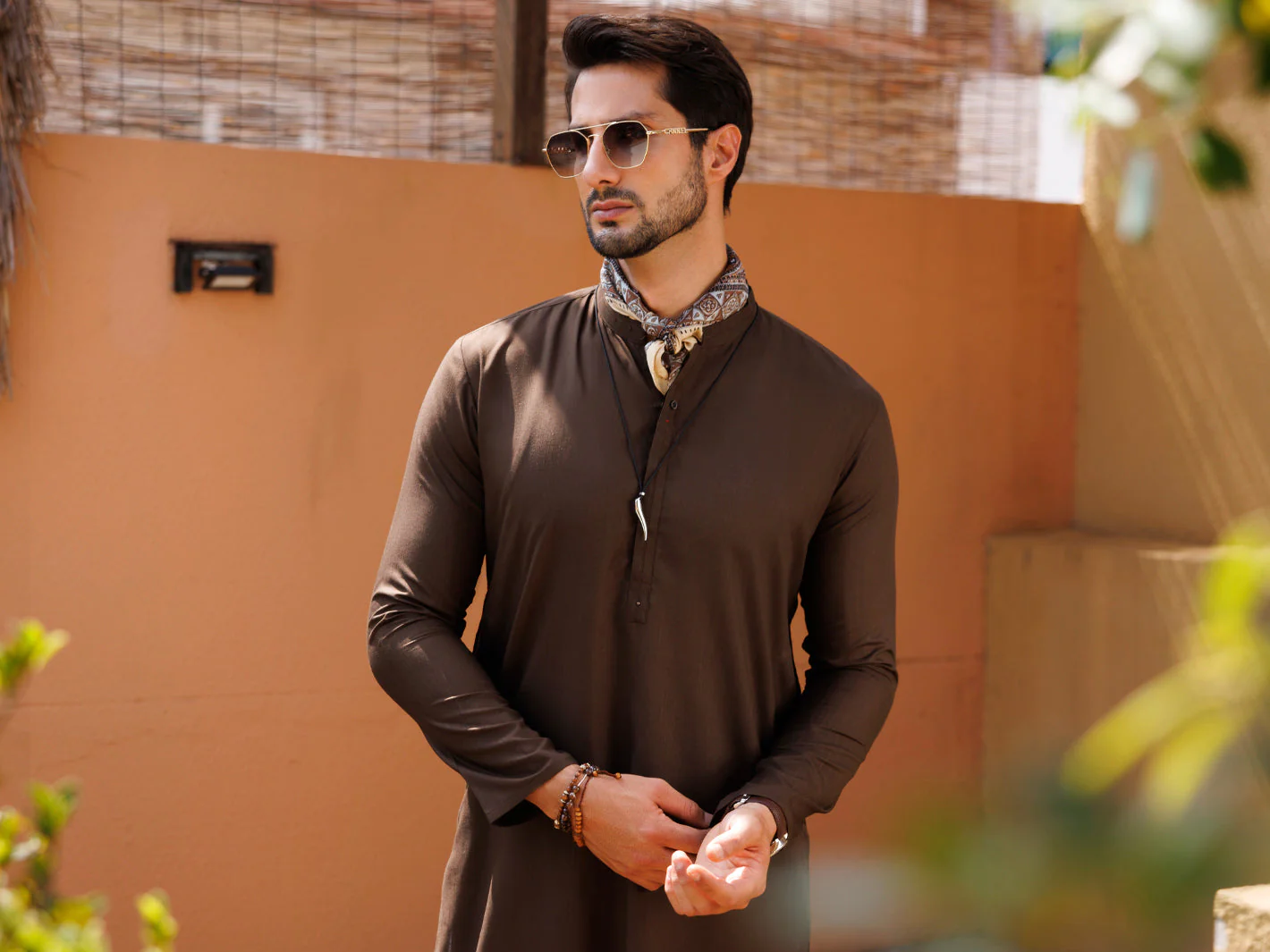 GREEN BLENDED KURTA | AL-K-1227/AM-6217D - Image 5