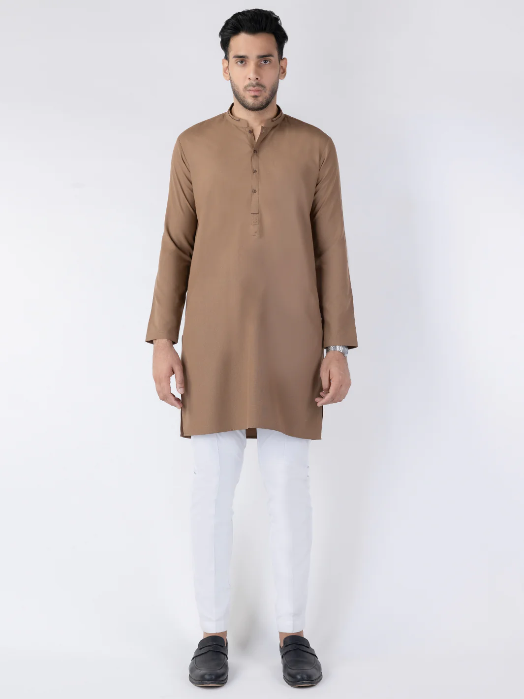 BROWN BLENDED KURTA | AL-K-1262/AM-6315A