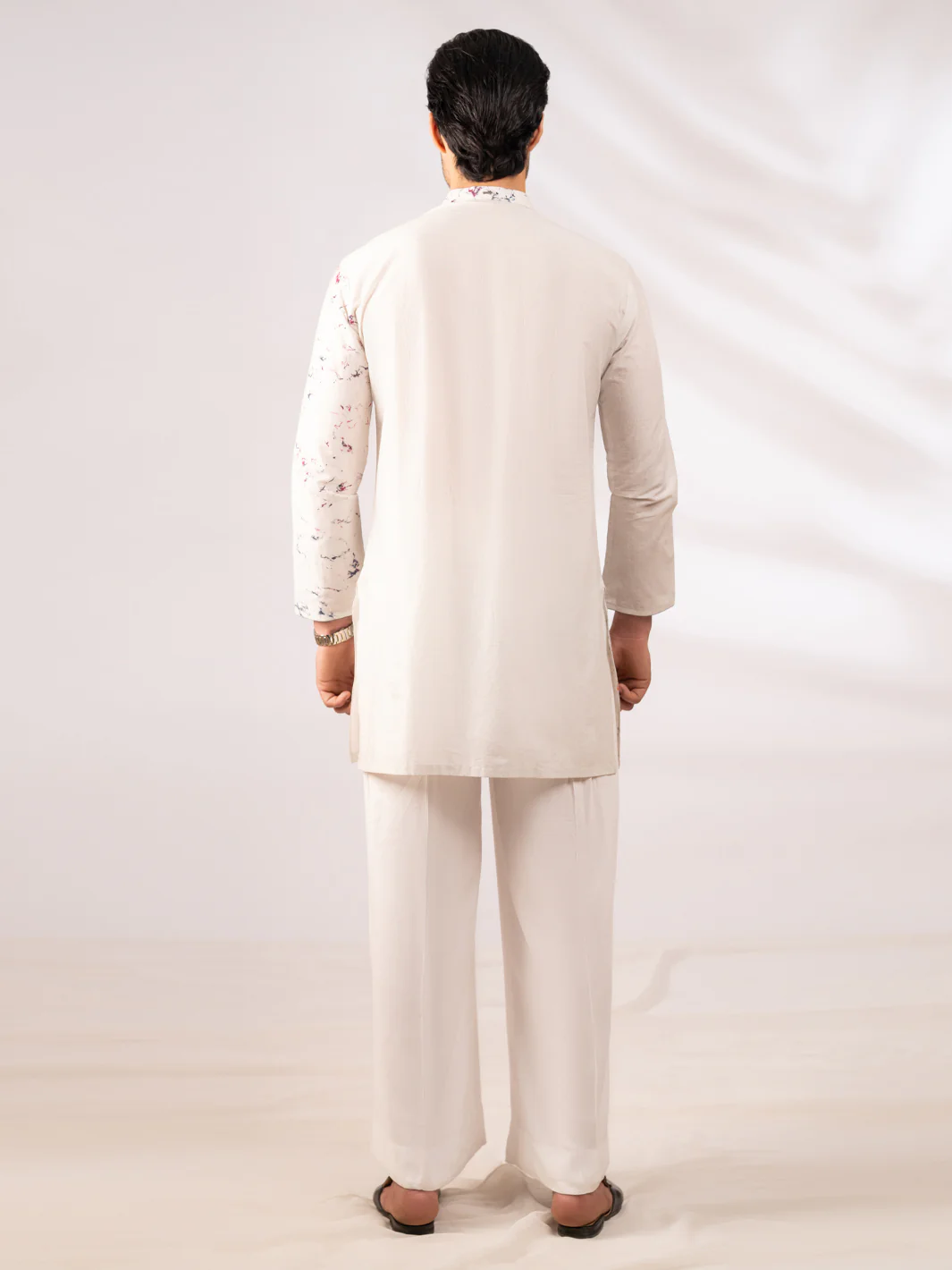 SKY BLUE COTTON KURTA | AL-K-1284/AM-6311N - Image 3