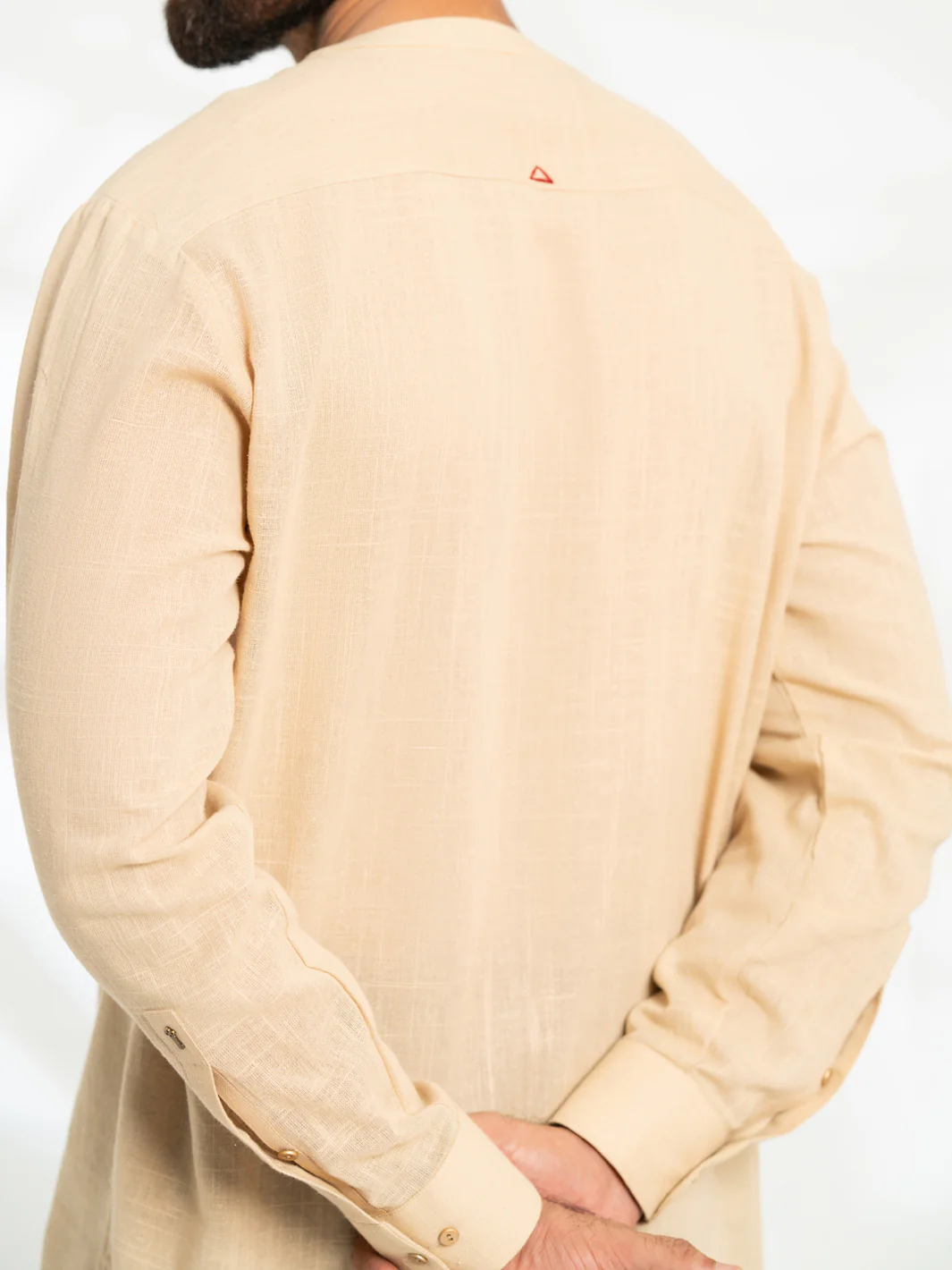 BEIGE COTTON KURTA | AL-K-1291/AM-15036A - Image 5