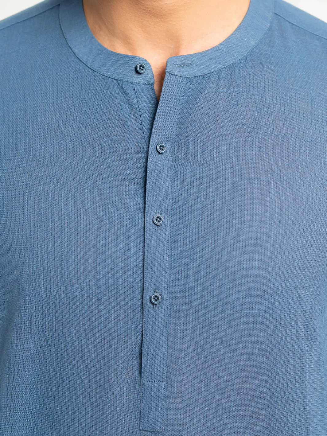 DARK BLUE COTTON KURTA | AL-K-1294/AM-15036D - Image 4