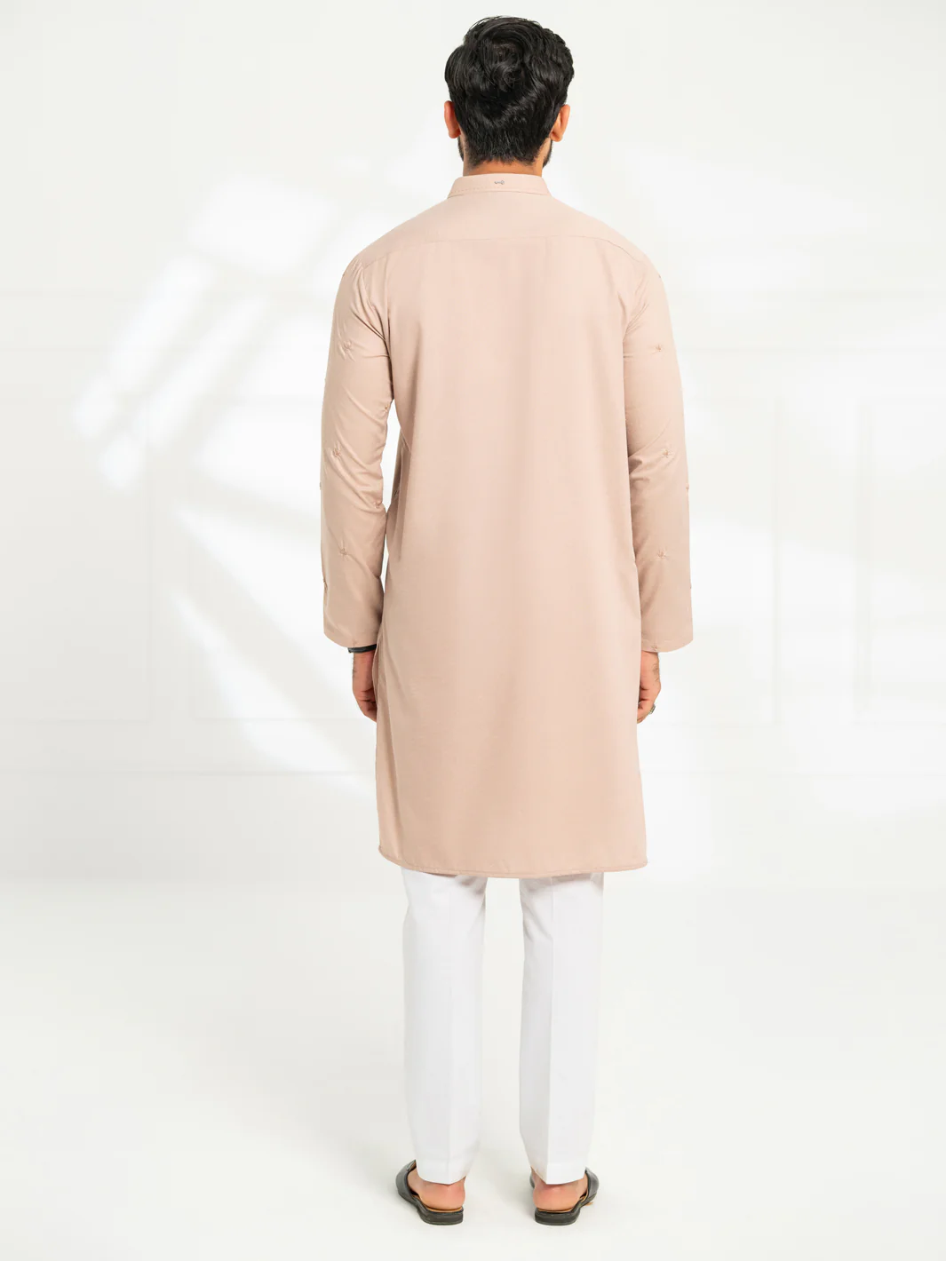 TEA PINK BLENDED KURTA | AL-K-1295A/AM-6306-A1 - Image 3