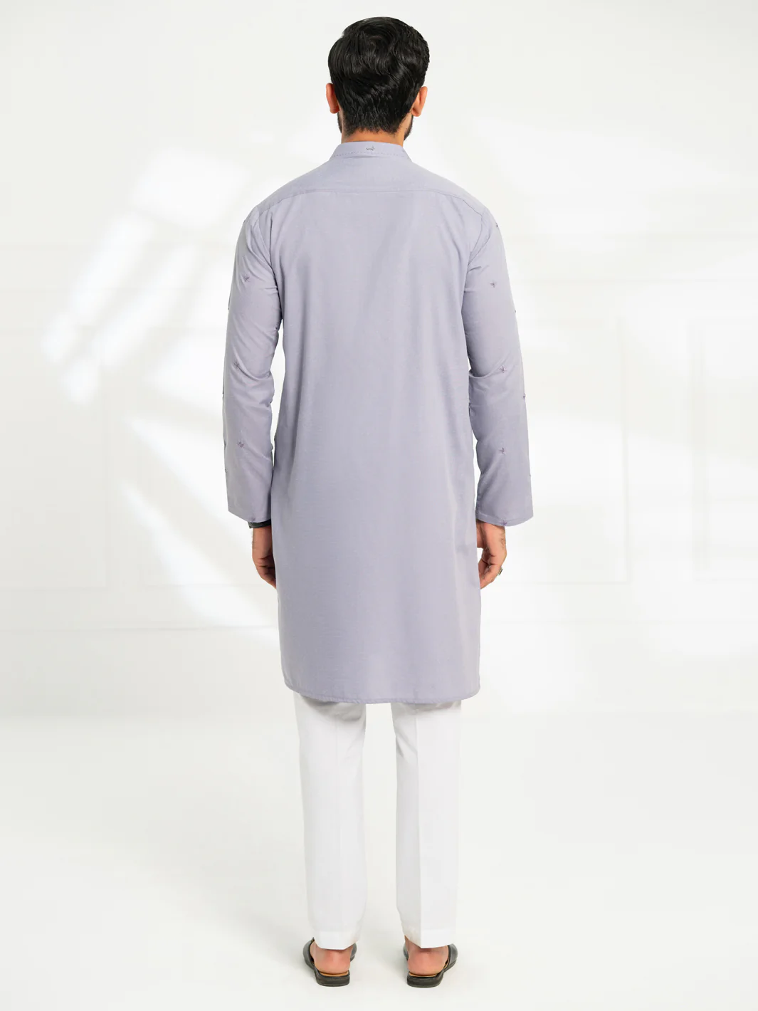 LAVENDER BLENDED KURTA | AL-K-1295C/AM-6306-D1 - Image 3