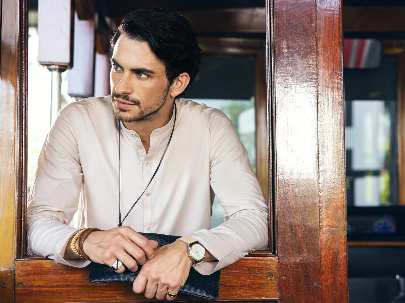 CREAM KURTA | AL-K-US-24-1139A - Image 4