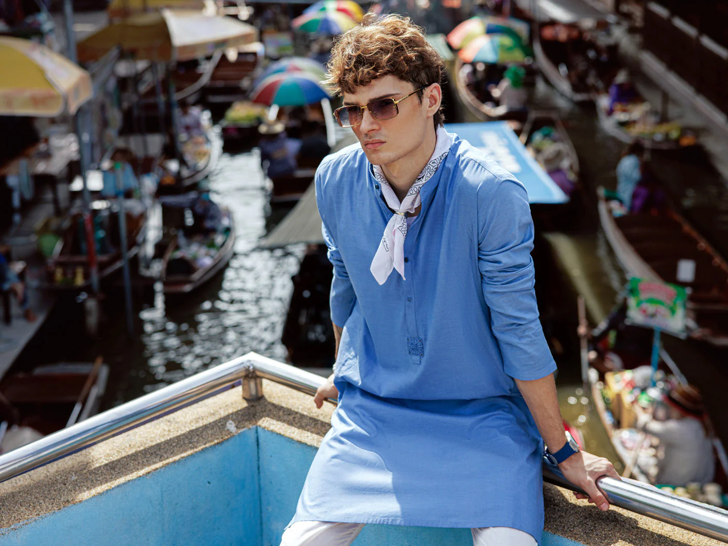 BLUE KURTA | AL-K-US-24-1139B - Image 4