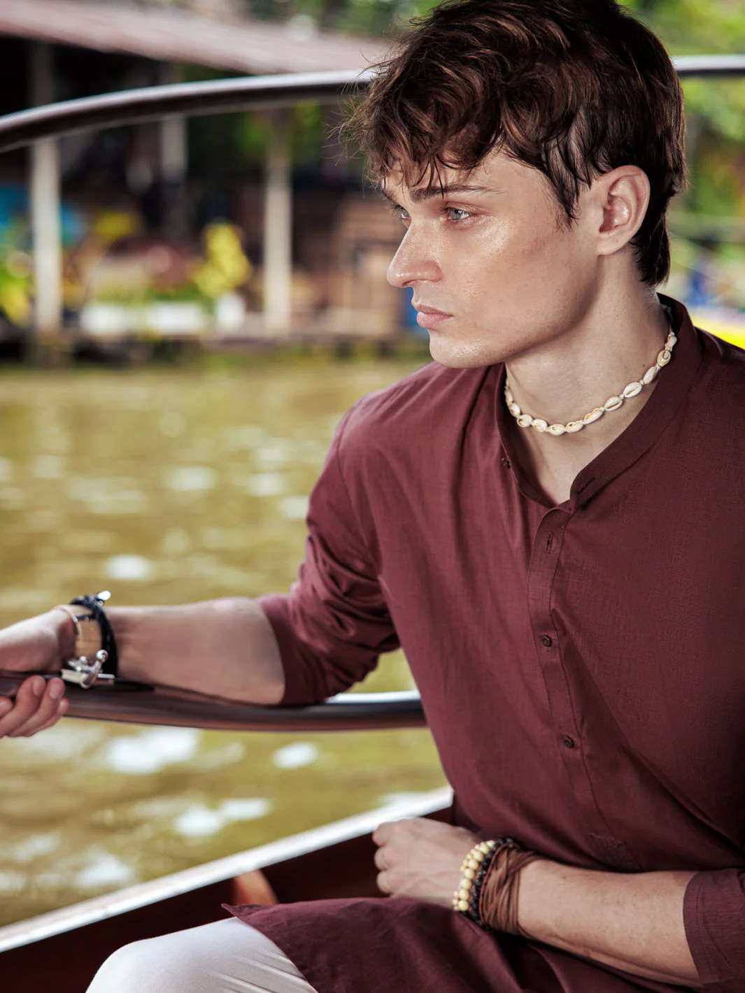 RUST RED KURTA | AL-K-US-24-1139D - Image 2