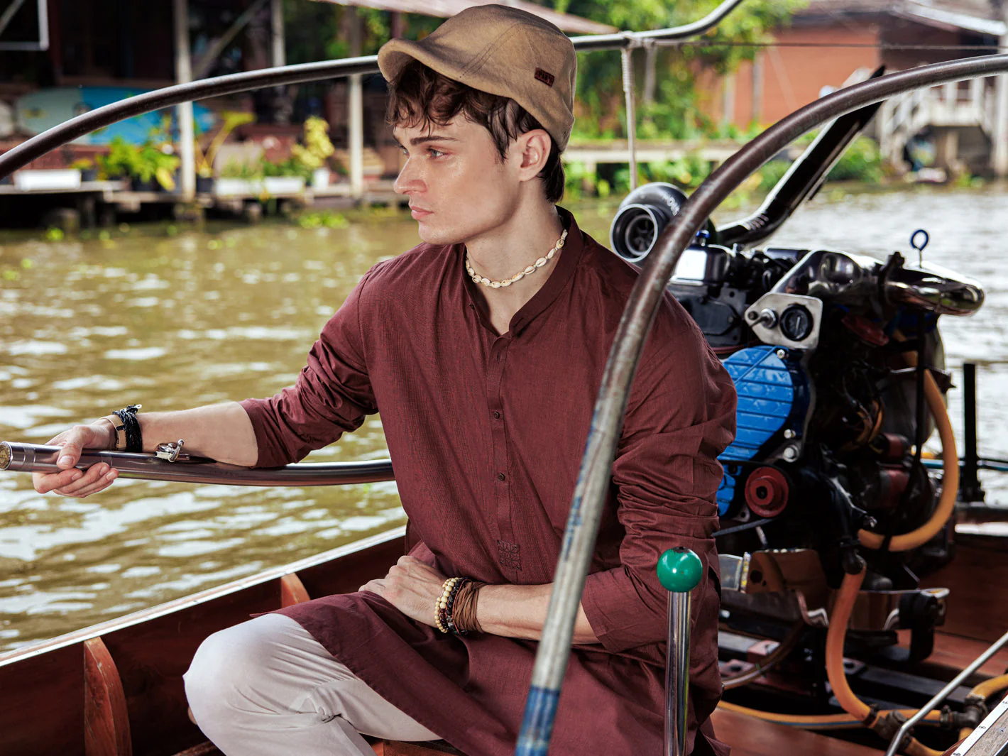 RUST RED KURTA | AL-K-US-24-1139D - Image 4