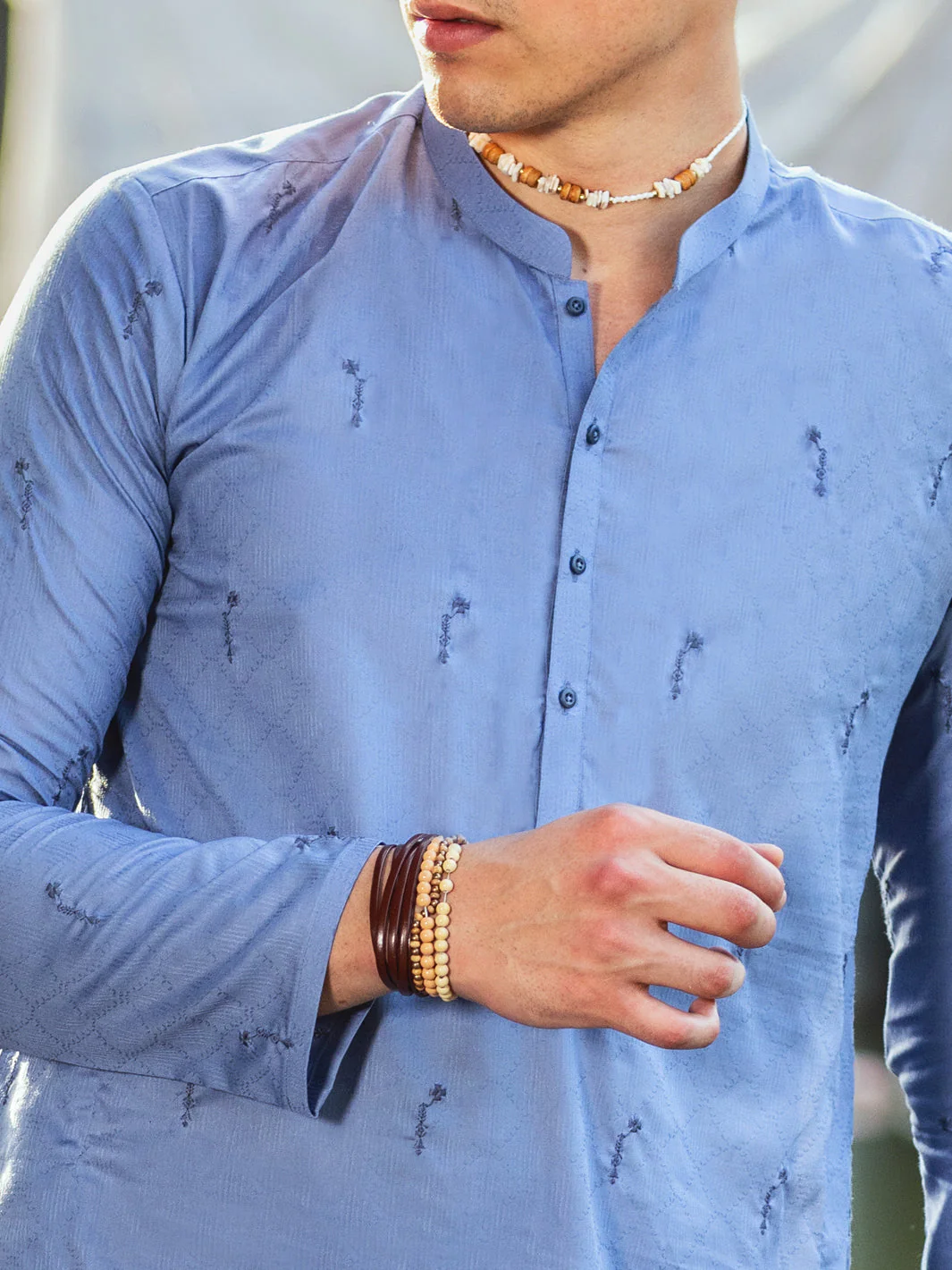 BLUE KURTA | AL-K-US-24-1147B - Image 2