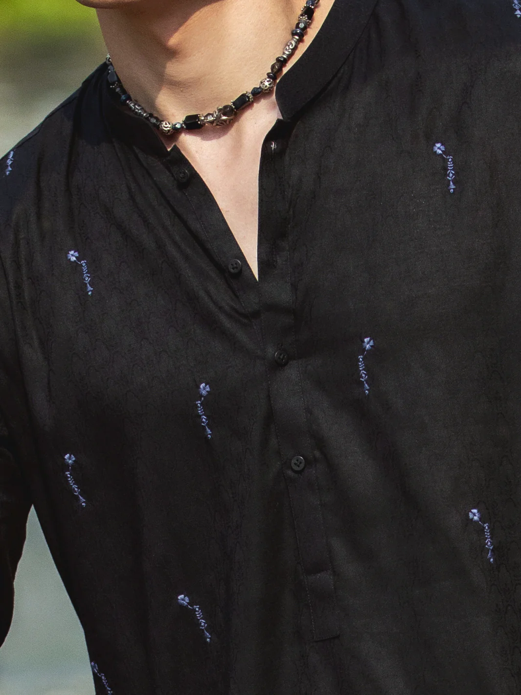 BLACK KURTA | AL-K-US-24-1147D - Image 4
