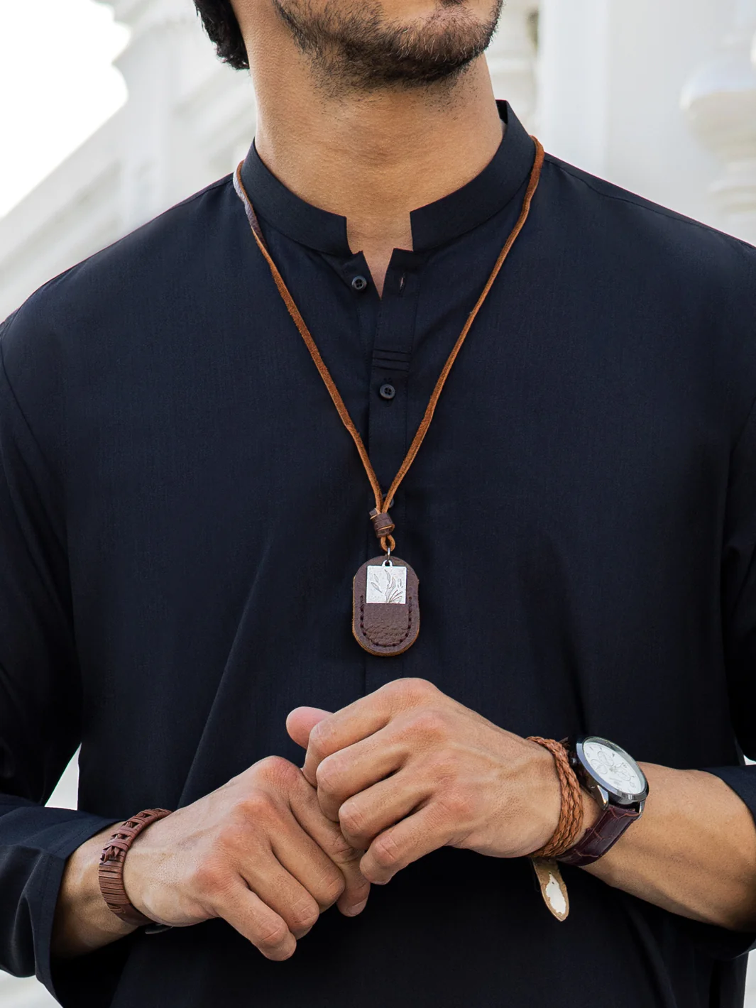 BLACK KURTA | AL-K-US-24-1148C - Image 3