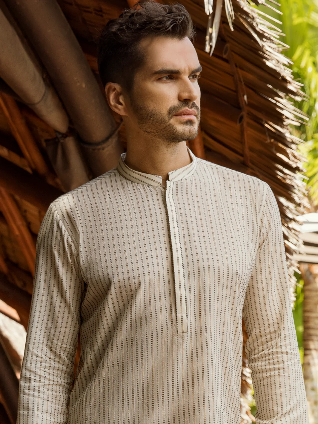 CREAM COTTON KURTA | AL-K-US-1001/DMR-3249A - Image 2