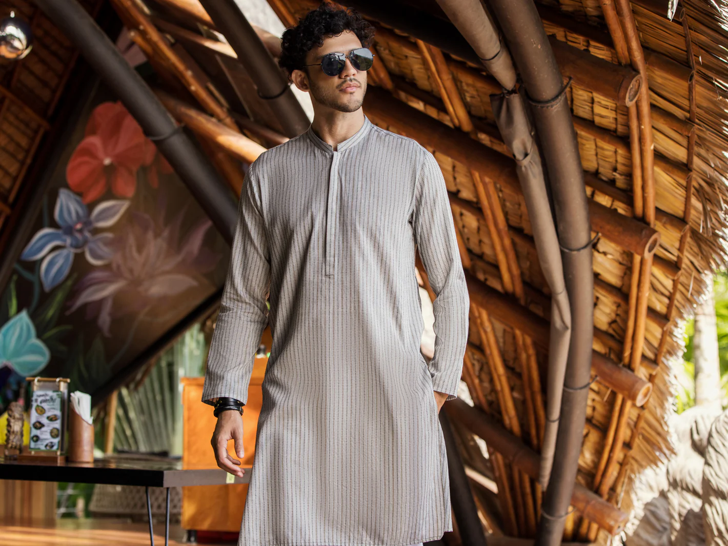 LIME GREEN COTTON KURTA | AL-K-US-1002/DMR-3249B - Image 4