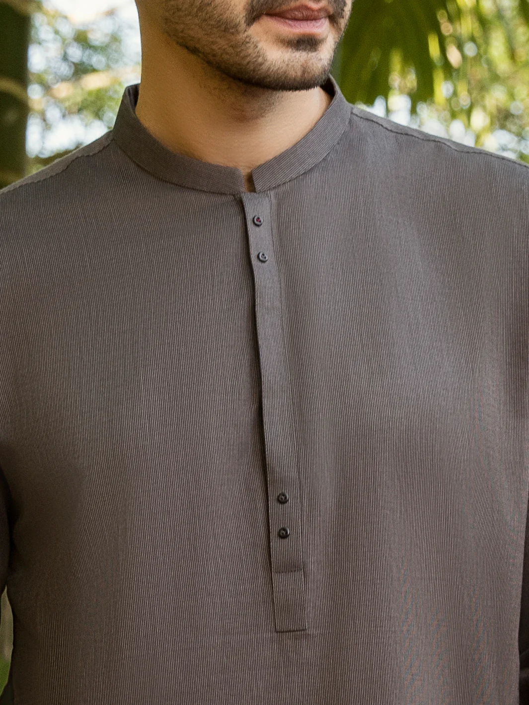 GREY COTTON KURTA | AL-K-US-1010/AM-925-1E - Image 4