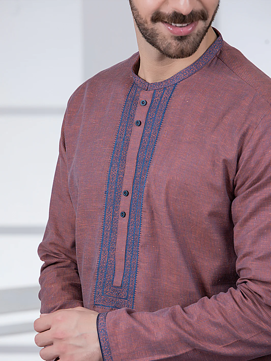 DARK PINK COTTON KURTA | AL-K-US-1012/JJ-4836D - Image 2
