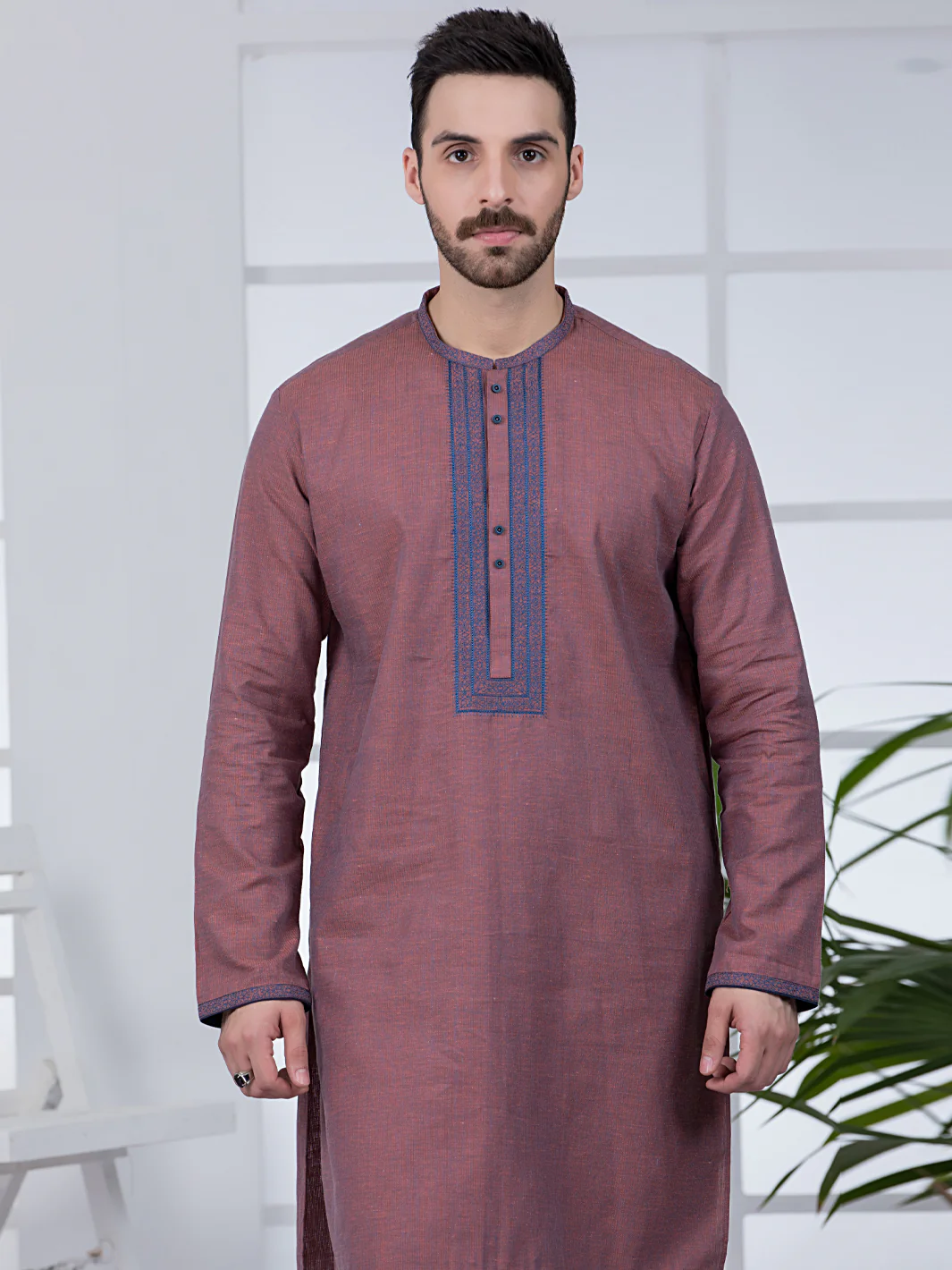 DARK PINK COTTON KURTA | AL-K-US-1012/JJ-4836D - Image 3