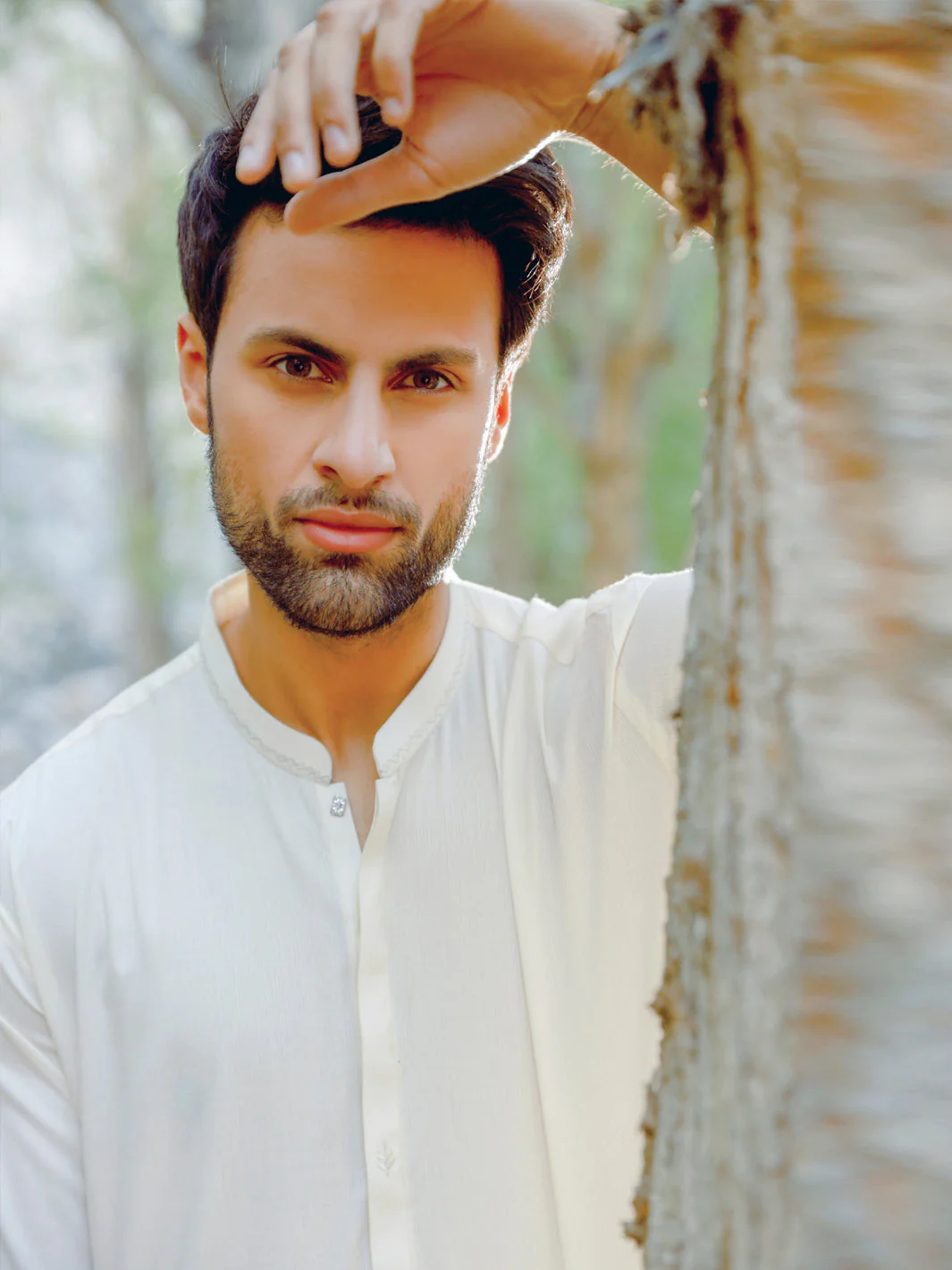 OFF WHITE VISCOSE KURTA | AL-K-US-1014/AM-5045A - Image 4