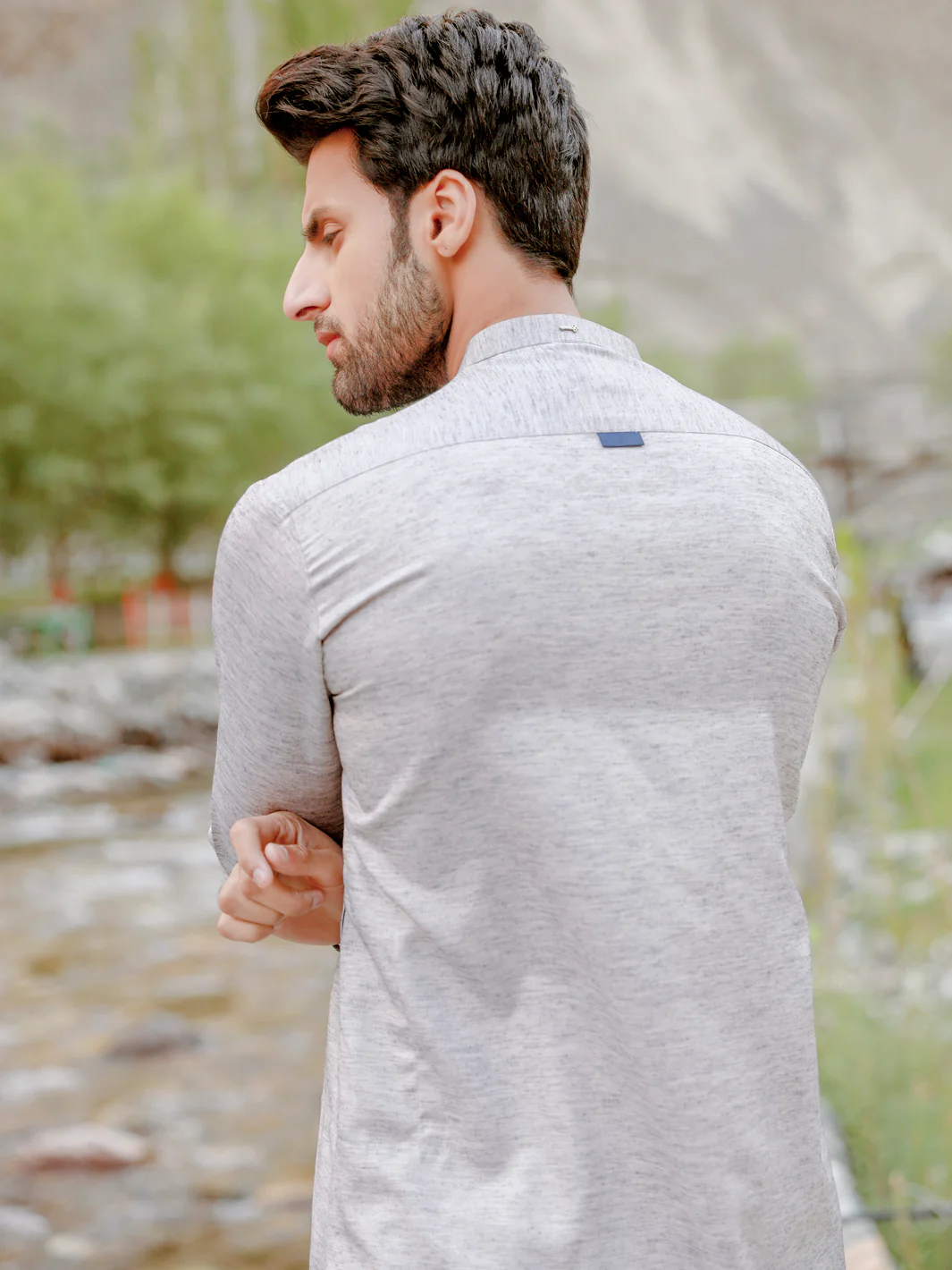 GREY KURTA | AL-K-US-1034/AM-5082E - Image 3