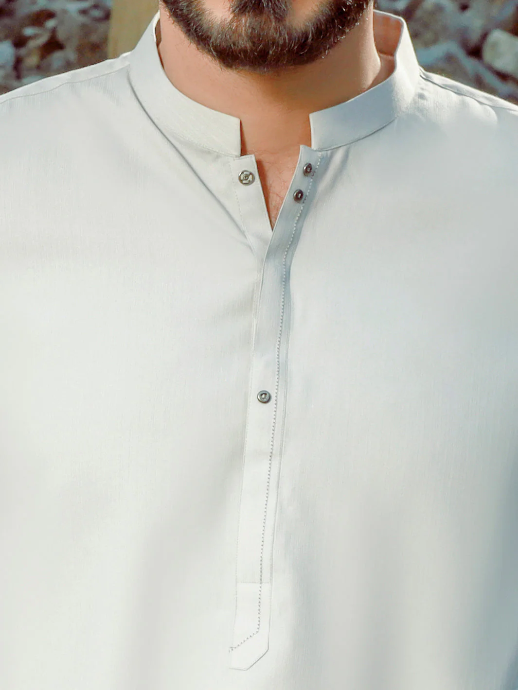 LIGHT GREY VISCOSE KURTA | AL-K-US-1035/AM-5075A - Image 2